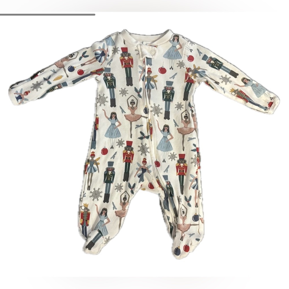 Little Planet Organic by Carters Nutcracker-Themed Christmas Onesie- 3 MO- EUC